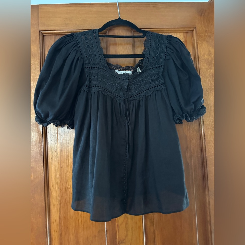 Doen Black Anneth Blouse xs
